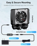 Pawfly Aquarium Chiller Fan, Quiet Aquarium Fan for Axolotl Tank, Fish Tank Cooling Fan, Aquarium Cooler with Adjustable