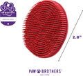 Paw Brothers Soft Rubber Curry Brush Dogs, Small Short Hair Dogs and Cats, Dog Bath Brush, Reduce Shedding, Gentle Brist