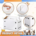 6 Pack Cardboard Pet Carrier,17.5 x 8.66 x 12.2 Inches,Small Animal