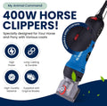 My Animal Command Professional Horse Clippers Kit Heavy Duty 110V 400W