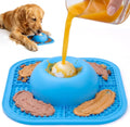 Slow Feeder Dog Bowls & Lick Mat for Liquid and Thick Treat, Anti-Slip Dog Lick Bowl with Interactive Rolling Ball, 5/6 