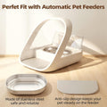 2 Bowls Stainless Steel Bowl Set for Automatic Microchip Pet Feeder, Design for Keeping Food Fresh, and Durability,Easy 