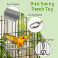 Litewoo Stainless Steel Large Bird Swing Perch Stand Toy for Parrot