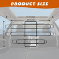Hosile Dog Barrier for SUV, Truck, Hatchback, Sedan, Sturdy Metal Tubing Dog Car Barrier Adjusts with Vehicle Seat Tilt, Easy Installation with Elastic 6 Ropes & Steel Hooks for a Firm