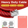 Supet Shock-Absorbing Dog Tie Out Cable & Stake for Backyard, Camping, Traveling, for Dogs up to 250Lbs, Durable Dog Tet