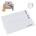 SEERWAY 2 Rechargeable Pet Shock Mats Same Size, Cat Repellent Pad, Cat Deterrent Mat, Electric Training Mat Keeps Dogs and Cats Off Sofa, Couch, Bed and Countertop, 3 Training Modes with 3 Intensity