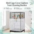 Bird Cage Seed Catcher White Large Bird Cage Cover Adjustable