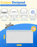 120 Count Automatic Cat Litter Box Liners Bags Compatible with NeakasaM1 Petpivot Autoscooper 11/12 and Similar Open-Top Self-Cleaning Cat Litter Box, Drawstring Handle Heavy Duty Leak-proof, 27*13in