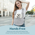 Supet Dog Sling Carrier for Small Pet, 95% Cotton Adjustable Front Backpack