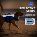 ASENKU Dog Life Jacket with Reflective Stripes, Adjustable High Visibility Dog Safety Vest, Ripstop Lifesaver, Pet Prese