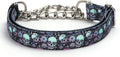 Choke Collar for Dogs,Chain Martingale Dog Training Pulling Collar(Skull L)