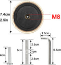 2.9in 7.4cm Diameter Cat Tree Scratching Post Replacement Pole Parts Sisal (M8, 9.8in/25cm)