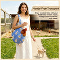 Chicken Carrier Sling Bag, Durable Canvas Chicken Holder Purse Lightweight Poultry Transport Handbag for Hen Rooster Dai
