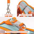 Bunny Harness and Leash Set Double Buckle | Soft Rabbit Harnesses with Carrot | Adjustable Reflective Strips Jacket Esca