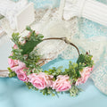 GORGECRAFT Dog Wedding Flower Collar Adjustable Puppy Outfit Floral Attire Collars Flowers Headband Wreath Garland Photo