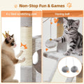 Taoqimiao Cat Tree, 38.5In Cat Tower for Indoor Cats, Suitable for Kittens