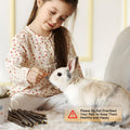 600g Organic Apple Sticks Small Animals Molar Wood Treats Toys for Chinchillas Guinea Pig Rabbits Hamster Gerbil Parrot 