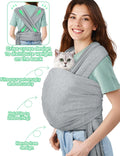 Dog Sling Swaddle Carrier for Small Dog, Cat Front Carriers for Small Pet up to 20lbs, Puppy Pouch with Adjustable Strap