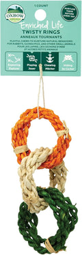 Oxbow Twisty Rings, Rabbit & Guinea Pig Toys, Bunny Enrichment Toys
