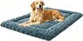 Large Size Washable Non‑deformable Rose-Velvet Comfort Dog Crate Mat