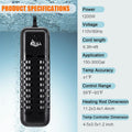 AQQA 1200W Submersible Aquarium Heater for Fish Tank 150-300 Gallon Aquarium Digital Thermostat Pond Heater with Overhea