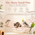Rat Climbing Rope Net, Hanging Bird Swing for Cage Accessory, Ladder Bridge Ladder Rope Bridge Hanging Hammock for Parro