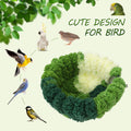 Admaison Bird Nest for Cage,Plush Hanging Bird Bed for Parakeet,Breeding Bird House for Conure,Budgie,Cockatiel,Lovebird,Canary,Finch,Hamster,Small Pets,Warm Nest (Green, S)