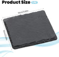Turtle Basking Platform Slate for Reptiles 3.9 X 3.9 Inch Tortoise Basking Stone for Reptiles Bearded Dragon Accessories