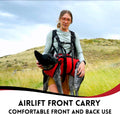Fido Pro Airlift Original V2 Dog Carrier Sling | Light-Weight Dog Sling Now More Comfortable | for Injured, Sick, or Old Dogs | New Improved Shoulder Padding Now Included | X-Large (70–130 lbs)