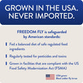 FLOCKLEADER Freedom Fly, All American Dried Black Soldier Fly Larvae Poultry Treats, 5 lb