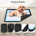 Pee Pad Holder for Dogs, Dog and Puppy Pee Pads Holder, 24"x24" Non-Slip & Leak-Proof & Portable Silicone Mat with Raise