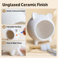 Hamster Nail Trimming House, Ceramic Hideout, White