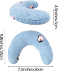 Lystaii Cat Pillow for Indoor Pet Cat Dog Calming Pillow Soft Fluffy Cat Bed Pillow Dog Neck Pillow Pet Toy Half Donut A