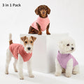 GYALAPERI 3 Pack Fleece Dog Sweaters for Small Dogs, Stretch Pullover Vest