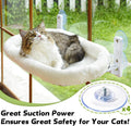 AMOSIJOY 4 Pack Cat Window Perch Suction Cup, Strong Adhesive Replacement Suction Cup with Screws for Foldable & Cordless Cat Window Hammock Seat