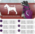 FUAMEY Dog Winter Coat Reflective Strips, Cozy Dogs Jacket with Harness Back Zipper, Fleece Lined Puppy Vest Thermal Clo