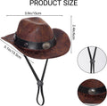 Haakong Cowboy Costume Set for Small Dog Cat Pet Mini Cowboy Hat Sunglasses with Bandana for Halloween Holiday Party Cosplay