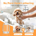 Dog Electric Foam Sprayer, 650ml Dog Shampoo Dispenser, Automatic Foaming for Dog Deep Cleaing, Dog Bath Supplies, Suitable for Medium Dogs and Cats