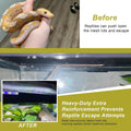4 Pack Reptile Terrarium Covers Heavy Duty Screen Clips for 5-29 Gallons