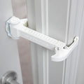 Portable Door Lock for Pets & Childproofing. No Adhesives, No Door Damage. Adjustable Cat Door Latch for Baby Proofing. 