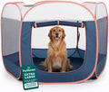 FurHaven Soft-Sided Dog & Cat Playpen, Portable Foldable Indoor & Outdoor Pet Playpen with Mesh Windows & Zippered Door