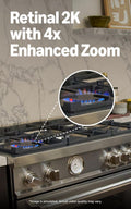 Ring Indoor Cam 2K, Retinal 2K for crisp video, 6x Enhanced Zoom, Night Vision, Home and business security