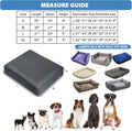 TOPHMDECOR Dog Bed Cover Waterproof, Non-Slip Rectangular Pet Bed Protector for Dogs & Cats, Removable Washable Bed Sheet Replacement,44"x35"x8",Gray,1Pc,Cover Only