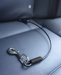 Leash Boss Dog Car Seat Belt Restraint - No-Chew Heavy Duty Car Seatbelt for Pets - 5 Sizes - Coated Steel Rope to Preve