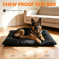 Indestructible Chew Proof Dog Bed for Crate, Chew Proof Dog Bed with Reinforced Corners, Washable Dogs Crate Pad for Agg