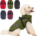 Warm Dog Winter Coat, Fashion Sports Cold Weather Jacket with Built-in Harness, Reflective & Adjustable Comfortable Pet 