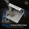 Litter Box Step for Cats, 15.2"×12.3" Wide Litter Box Ramp Non-Slip Litter Step Supports 50lbs, Adjustable 1 or 2 Stairs