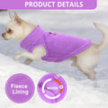 2 Pieces Fleece Dog Sweater Vest Winter Warm Dog Clothes for Small Dogs Male Female Fall Pullover Puppy Clothes with D-R