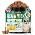 Flea and Tick Prevention for Cats – 500 Crunchy & Creamy Chews, Cat Flea Chewables with Skin & Coat Support – Oral Supplement for All Breeds & Ages – Natural Chicken Flavor