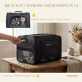 Top-Side Expandable Pet Carrier, Treat Window,17x11x9.5 Airline Approved